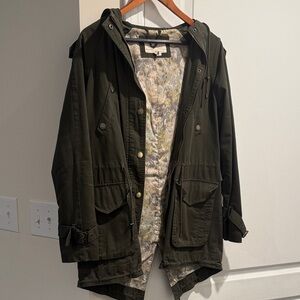 BCBGeneration Olive Green Chain Detail Jacket
